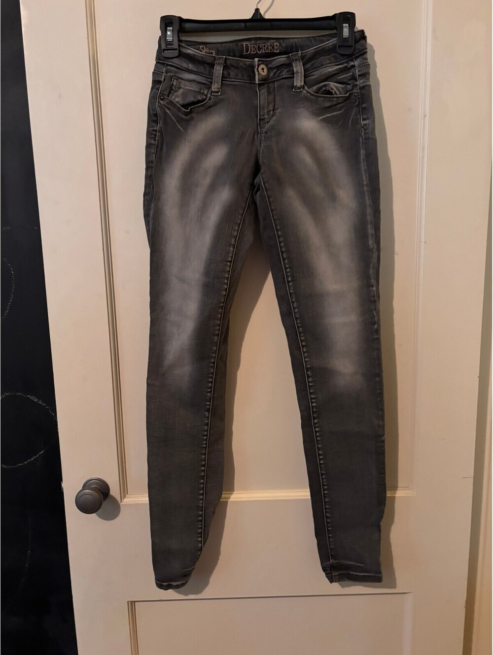 Decree Super Skinny Gray Jeans Size 1 Jr. Sizing